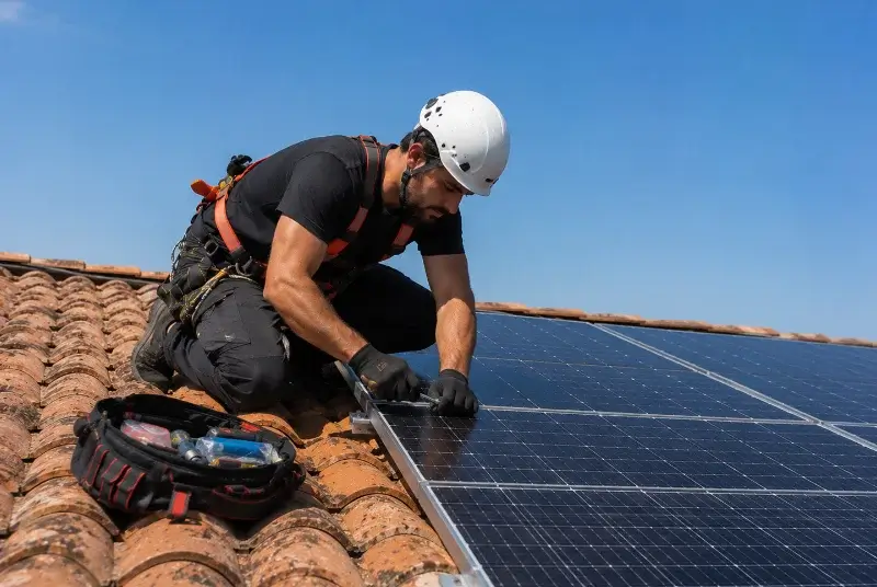 Maintenance et monitoring de panneaux solaires à Saint-Christophe-des-Bois